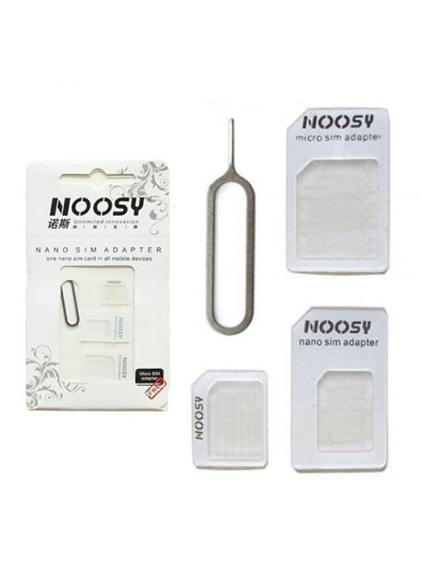 Noosy Micro, Nano, Normal Sim Kart Dönüştürücü Adaptör + İğne