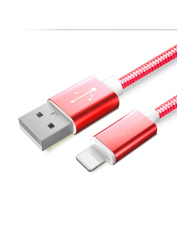 NoTech iPhone Lightning Kırılmaz USB Kablo 1.5mt Kırmızı…