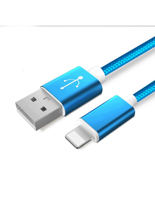 NoTech iPhone Lightning Kırılmaz USB Kablo 1.5mt Mavi…