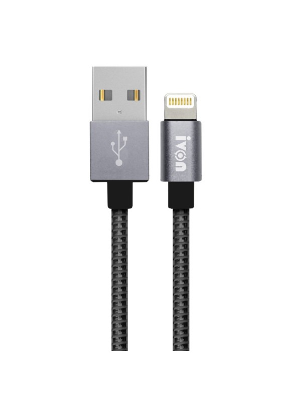 NoTech Lightning Zinc Alloy Metal Dayanıklı 2.4A USB Kablo Siyah…