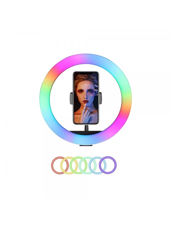 Soft Ring Light MJ30 12" 30cm RGB LED Halka Işık Tripodlu Selfi…