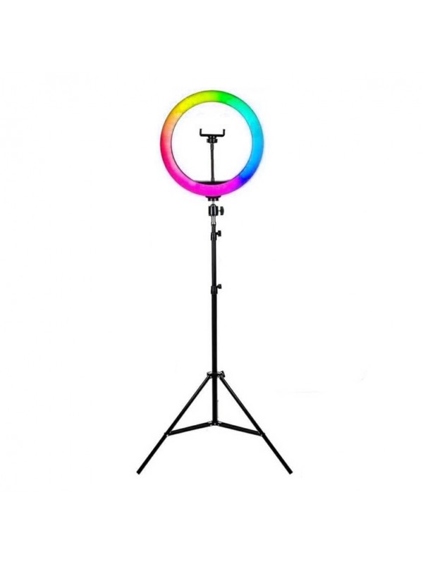 Soft Ring Light MJ36 14" 36cm RGB LED Halka Işık Tripodlu Selfi…