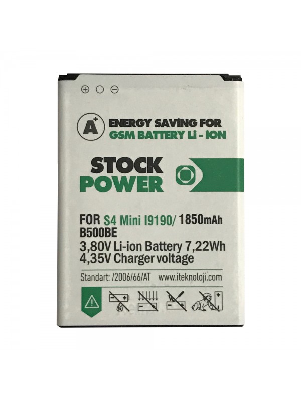 Stock Power Samsung Galaxy S4 Mini I9190 Batarya 1850 mAh&hellip;